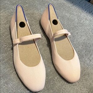 Rothy's Bubbly Pink Square Mary Jane Shoes